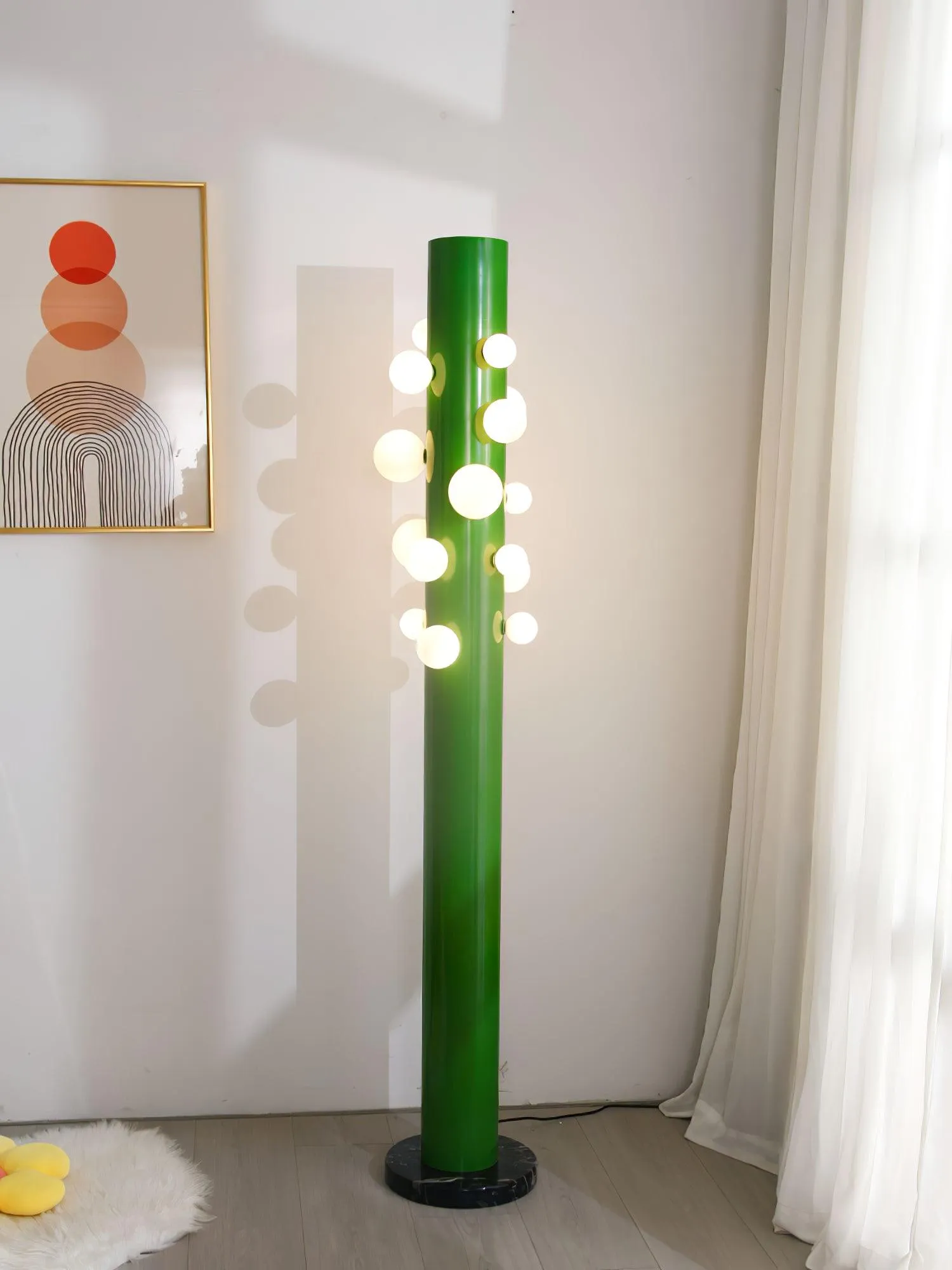 Green Apes Floor Lamp