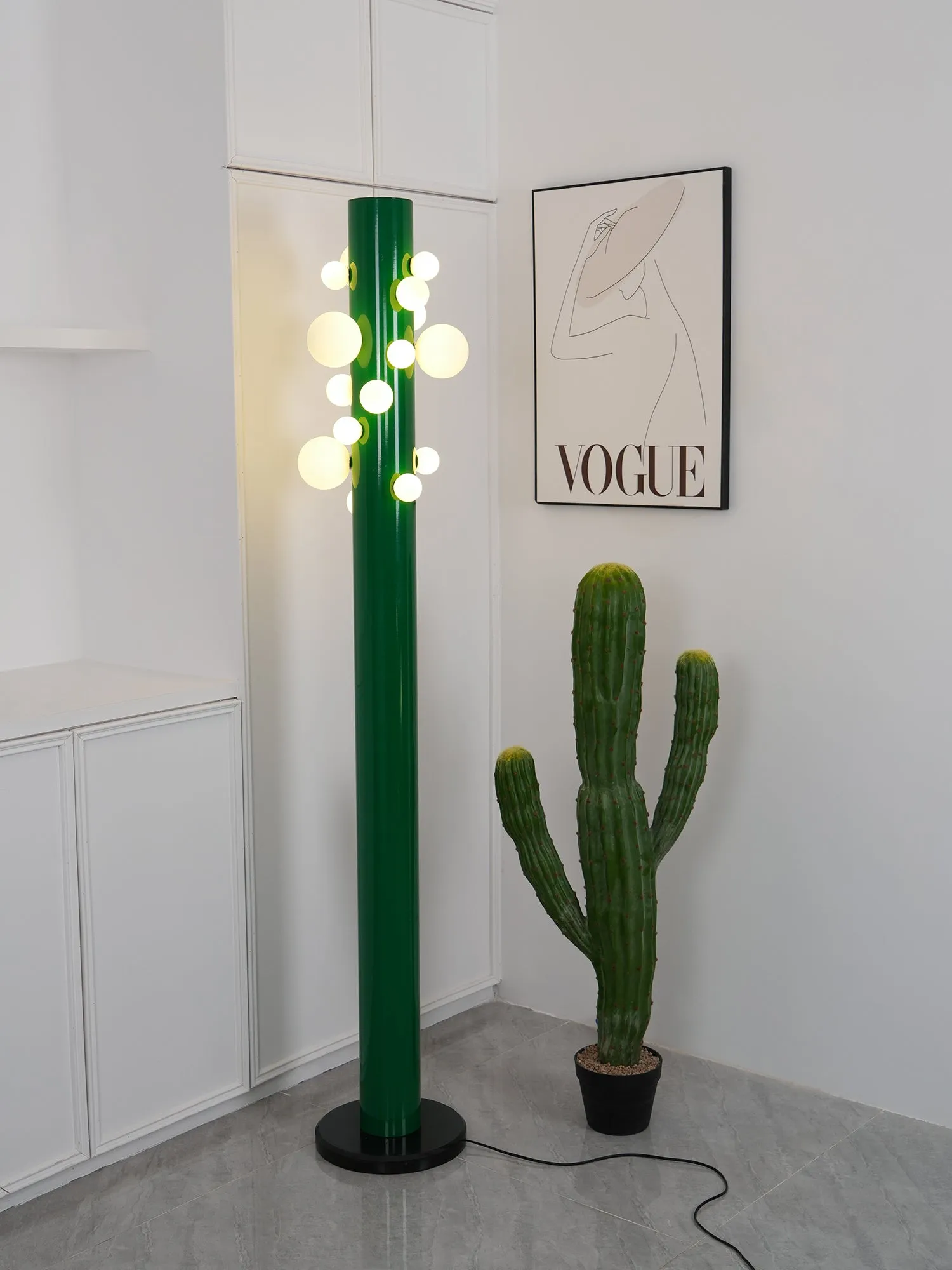 Green Apes Floor Lamp