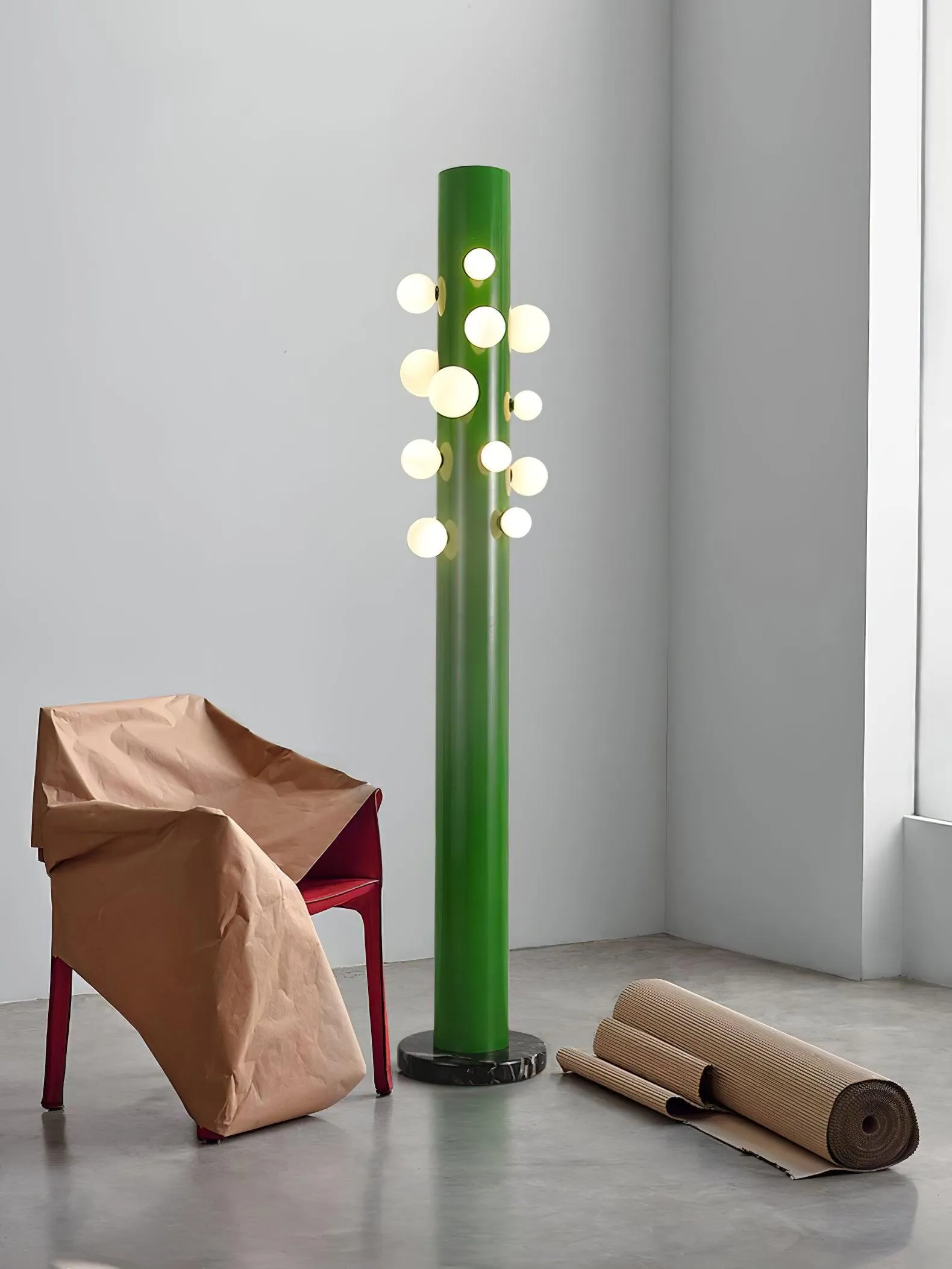 Green Apes Floor Lamp