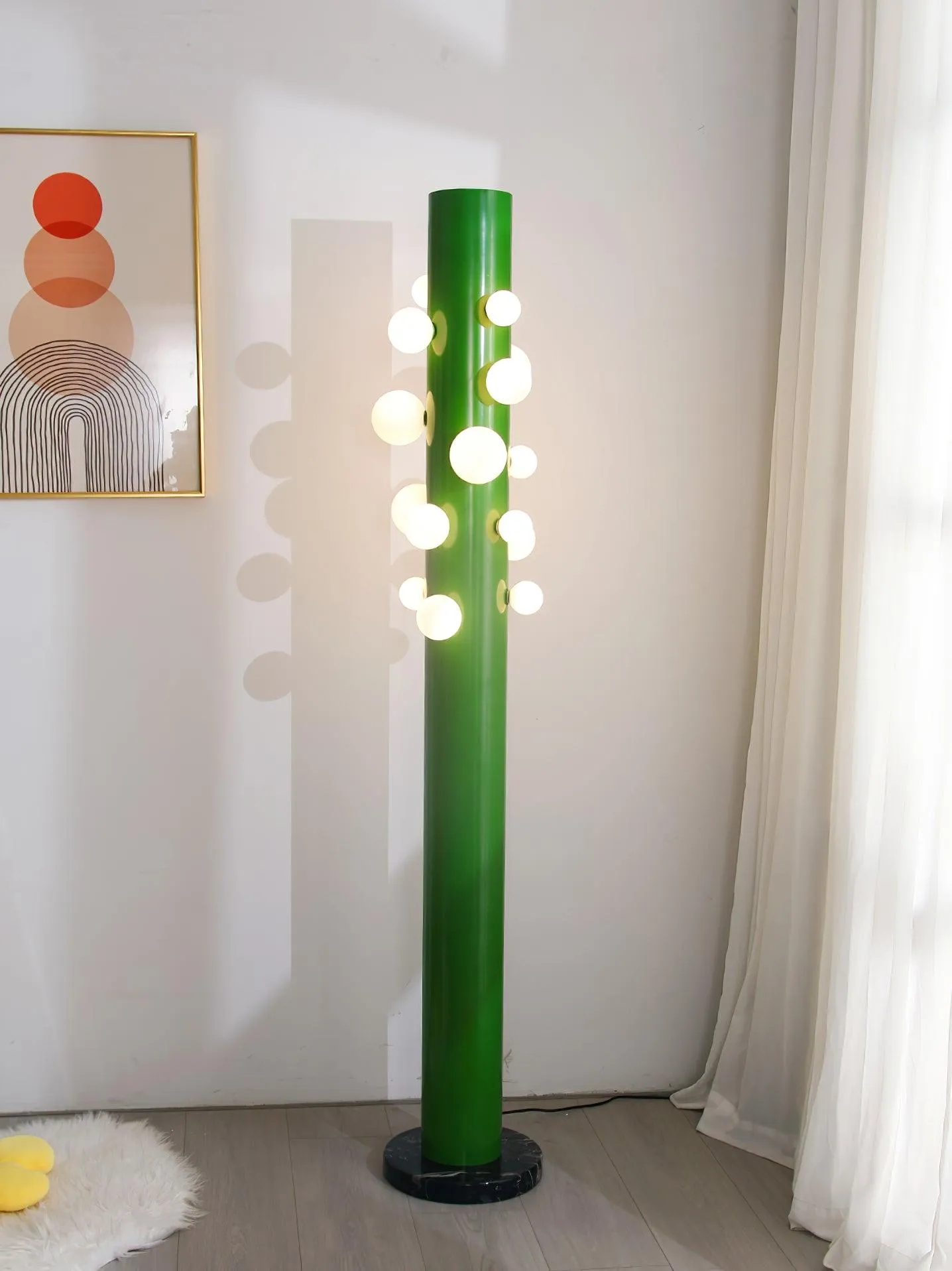 Green Apes Floor Lamp