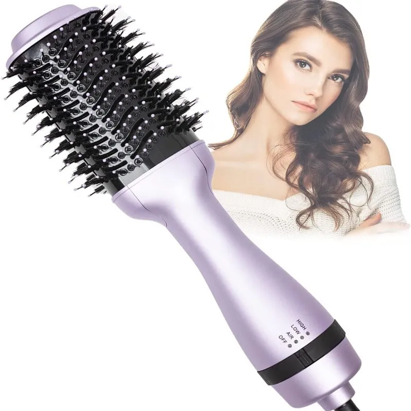 Hair Hot Air Dryer Brush & Volumizer with Negative Ionic Power