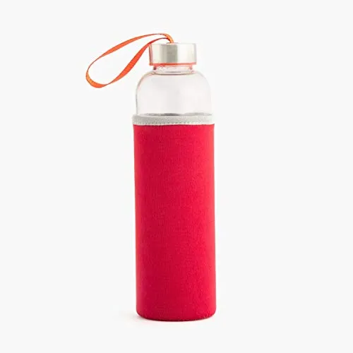 Home Centre Favola-Cyprus Water Bottle with Pouch - 600ml - Red