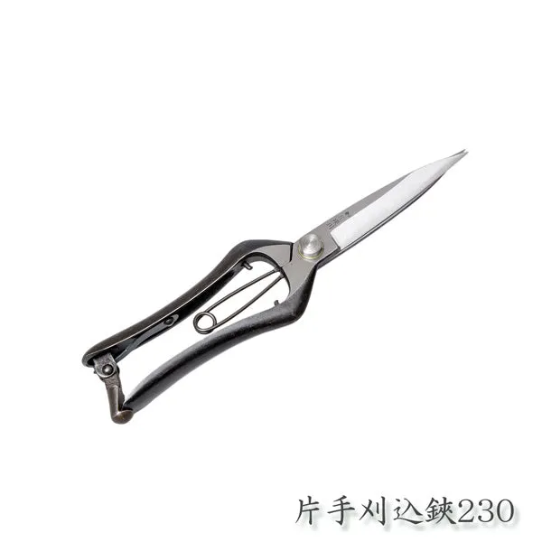 HONMAMON "HANAKUMAGAWA" One Hand Pruning Shears, Handle without Hand Guard, 230mm Short Blade