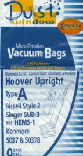 Hoover A Allergen Vacuum Bags - 6 Packs - 54 bags