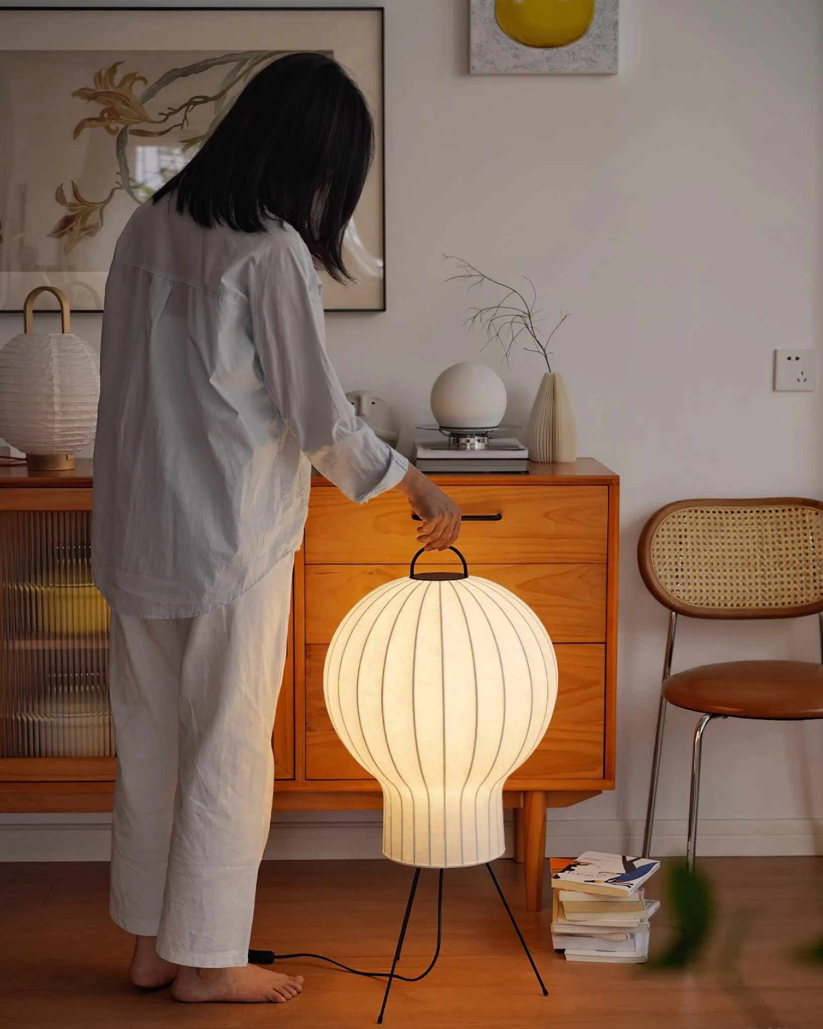 Jellyfish Silk Floor Lamp