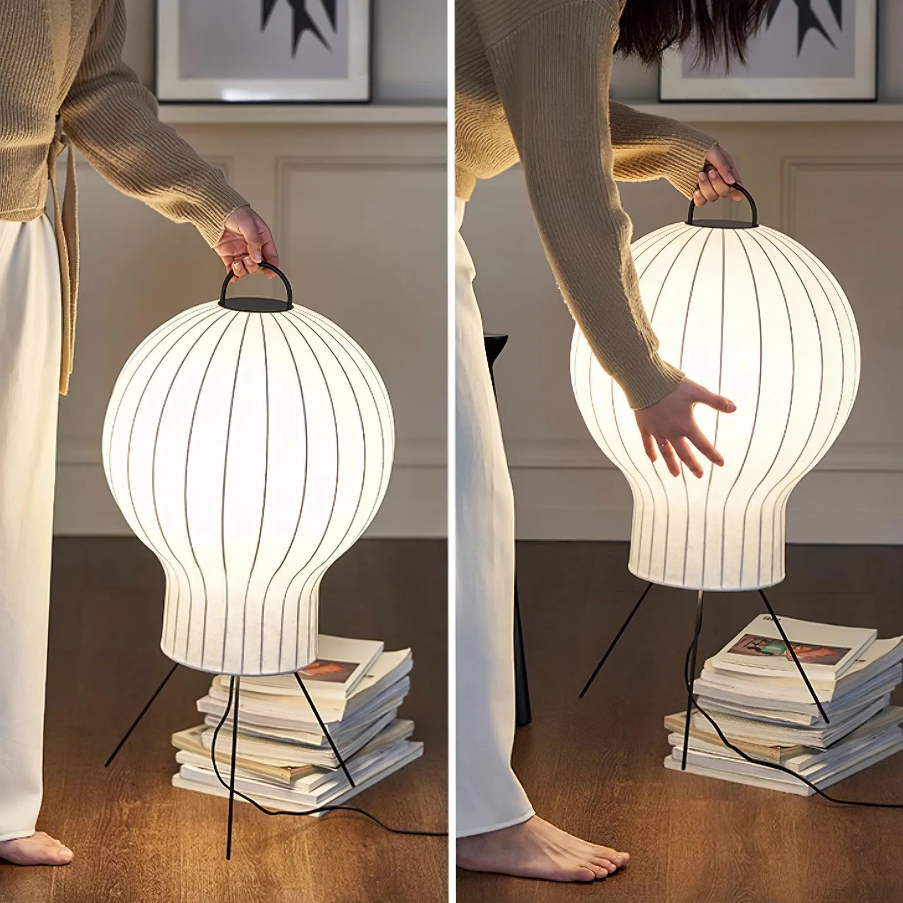 Jellyfish Silk Floor Lamp