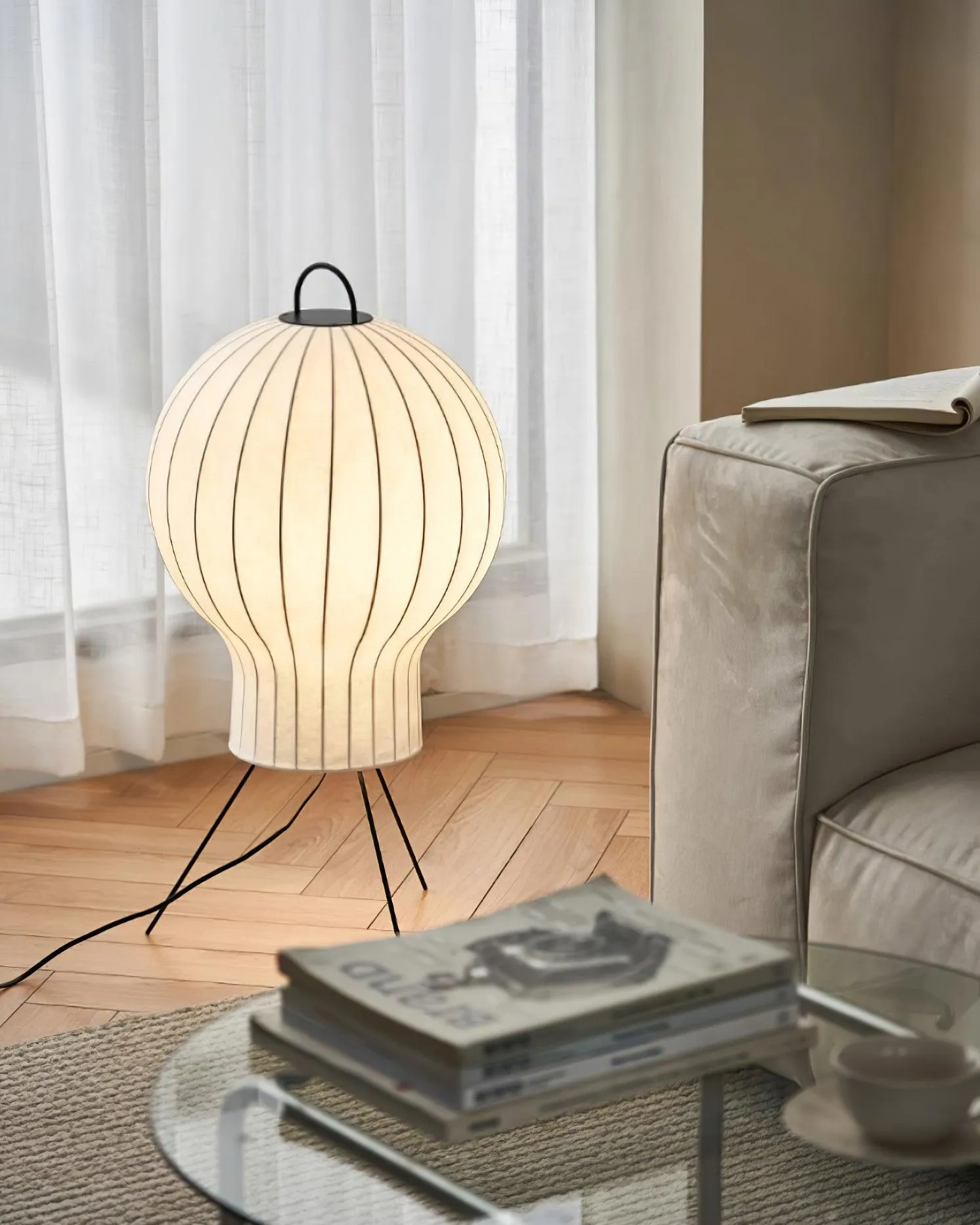 Jellyfish Silk Floor Lamp