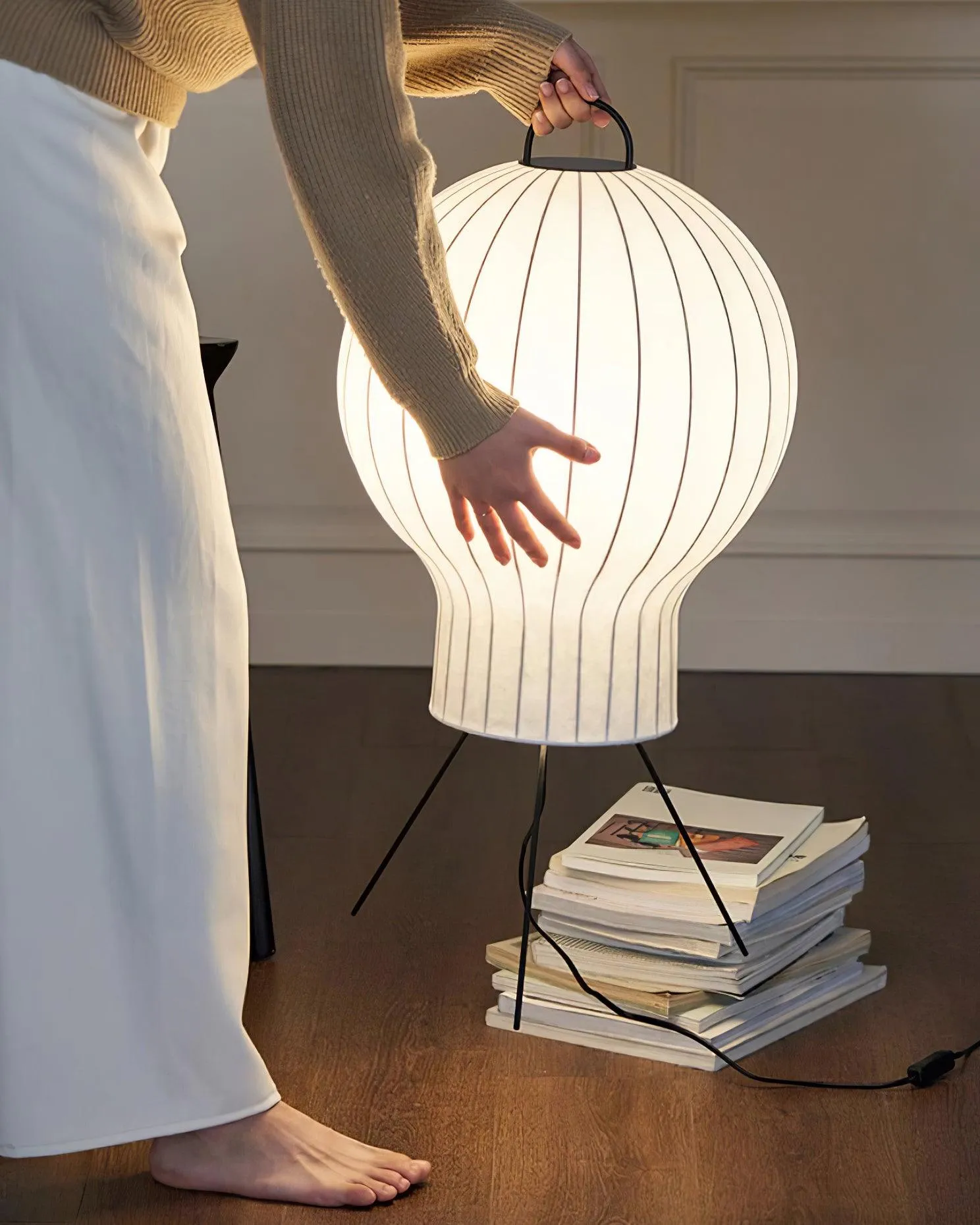 Jellyfish Silk Floor Lamp