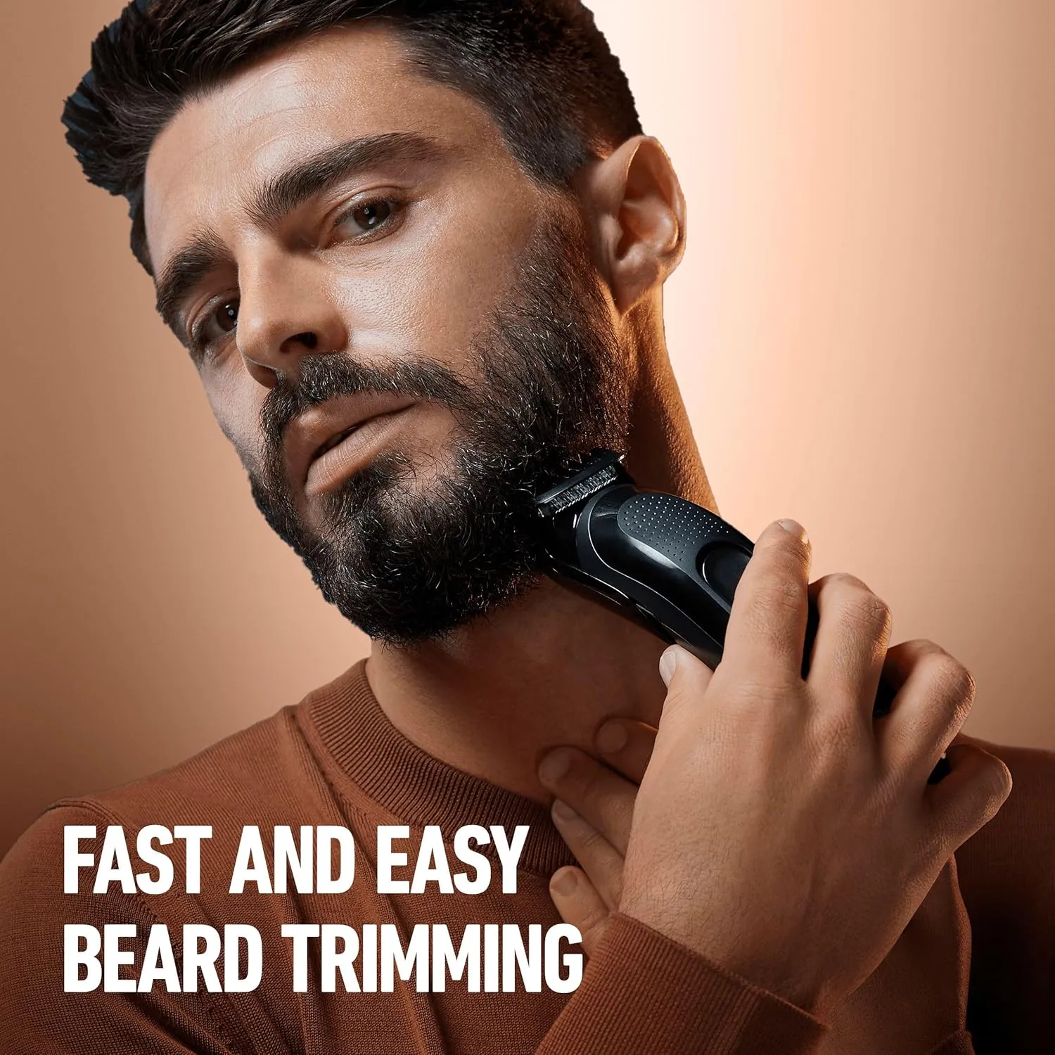 King C. Gillette Cordless Beard Trimmer Kit for Men, Electric Razor for Men with Lifetime Sharp Blades, Includes 3 Interchangeable Hair Clipper Combs