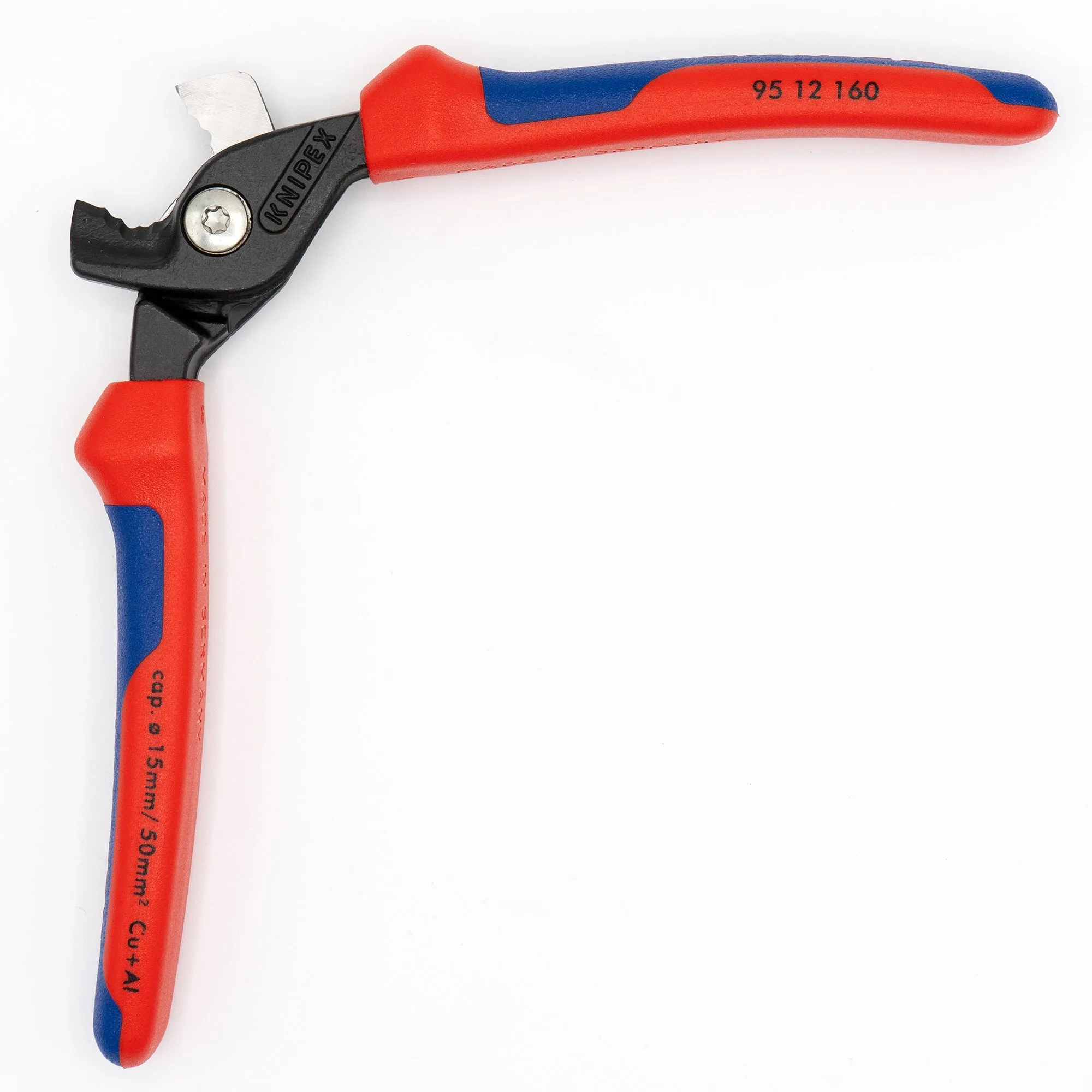 Knipex 95 12 160 StepCut Cable Shears, 6-1/4" with Comfort Grip