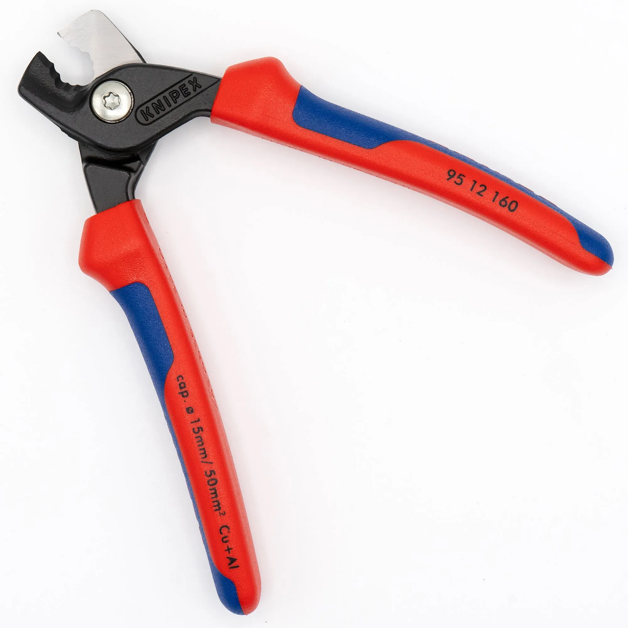 Knipex 95 12 160 StepCut Cable Shears, 6-1/4" with Comfort Grip