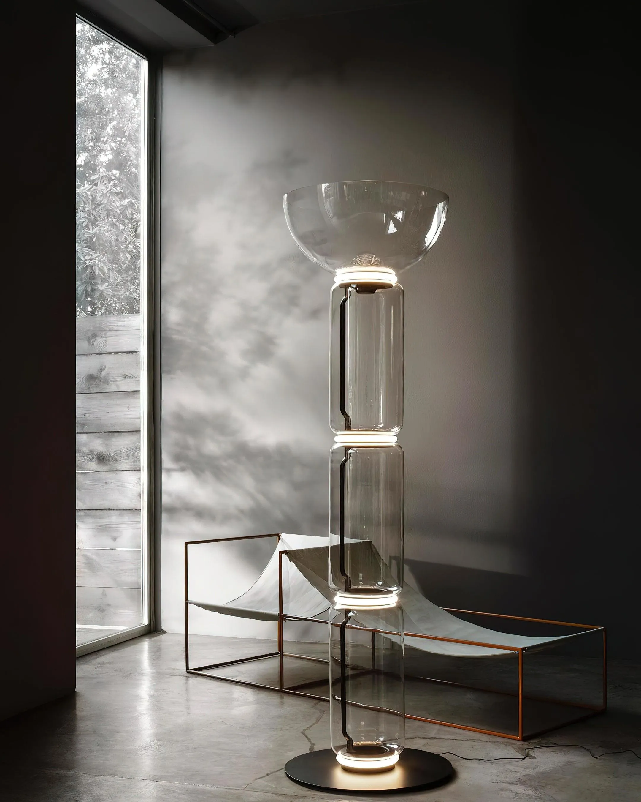 Konstantin Glass Floor Lamp