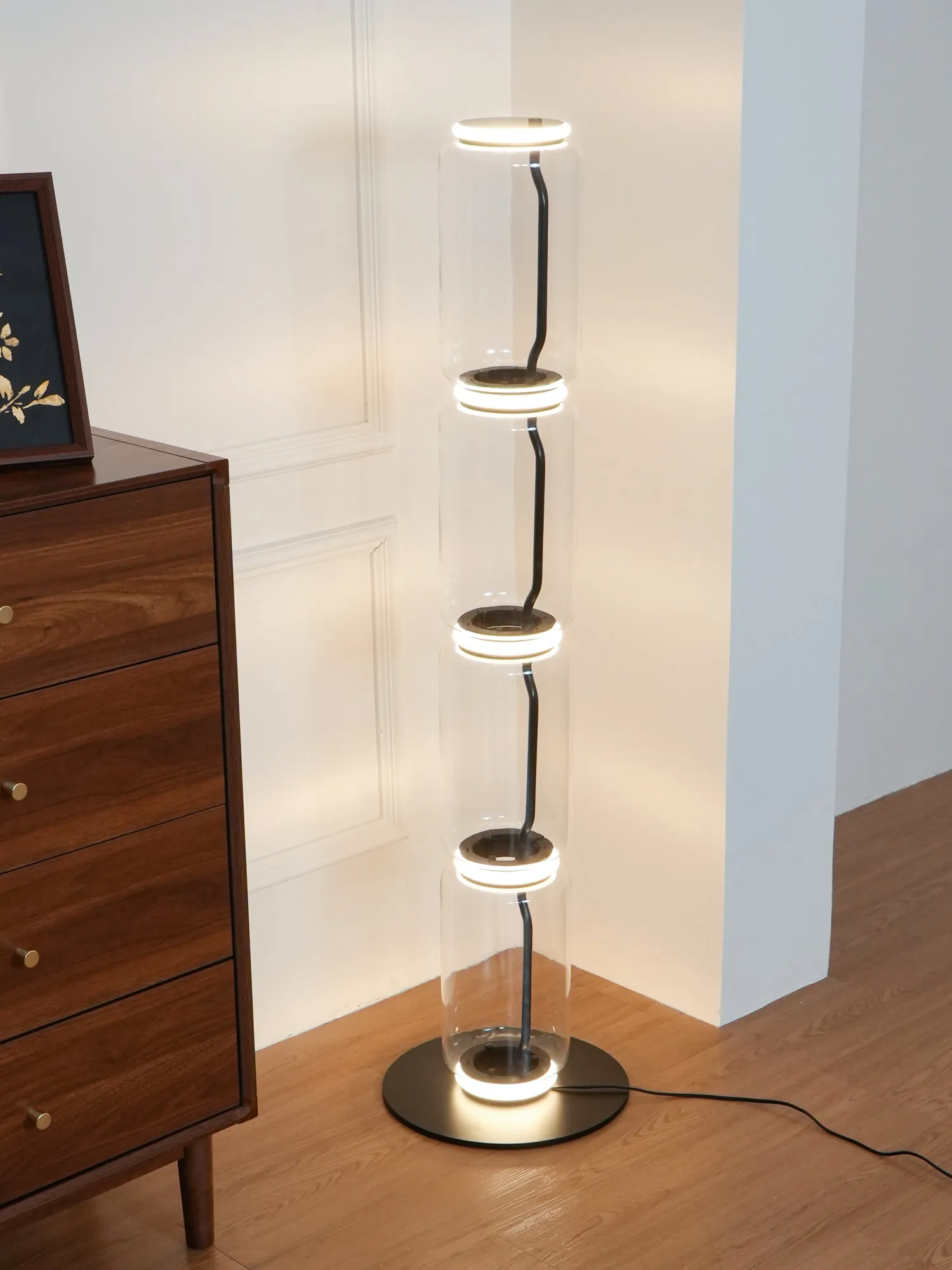 Konstantin Glass Floor Lamp