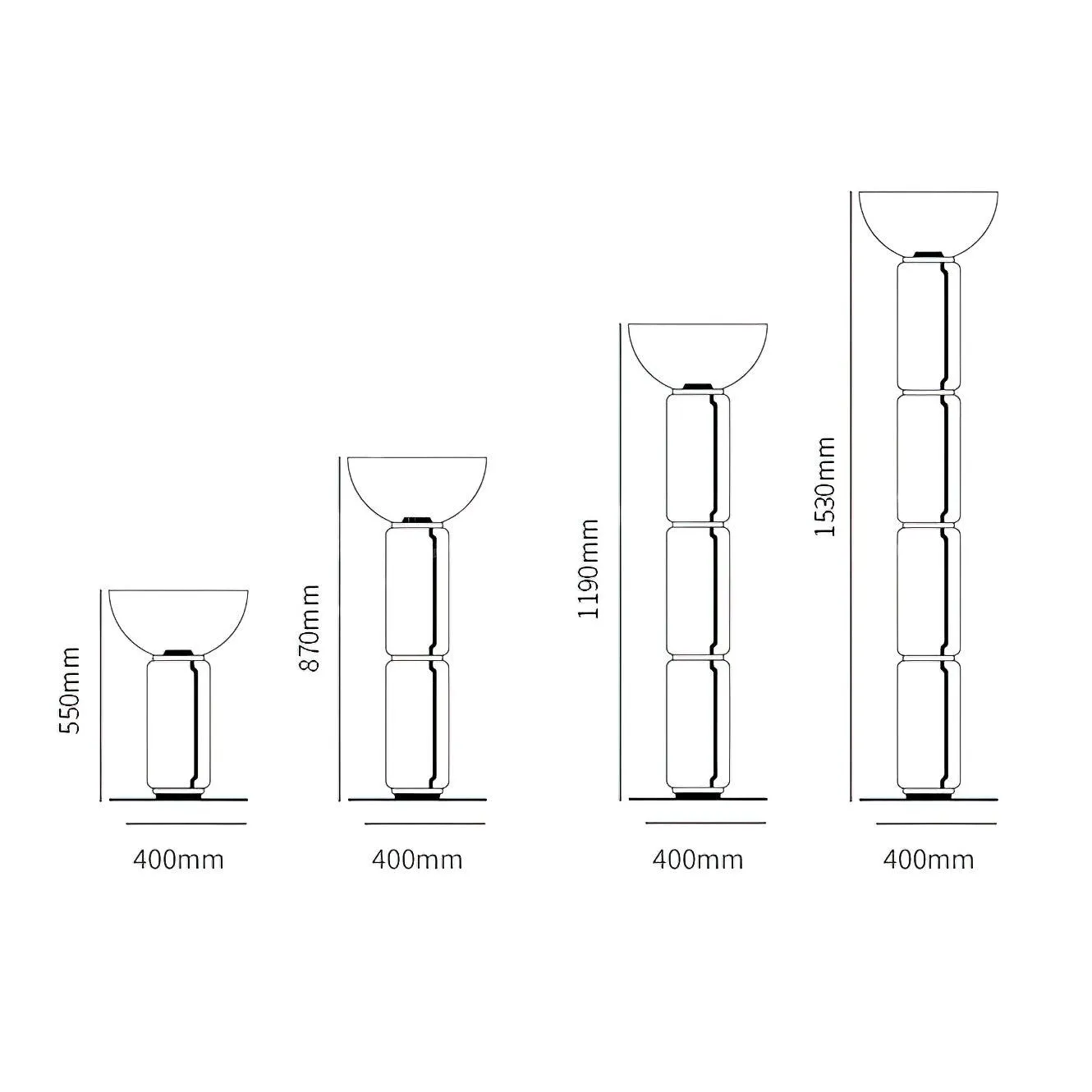 Konstantin Glass Floor Lamp