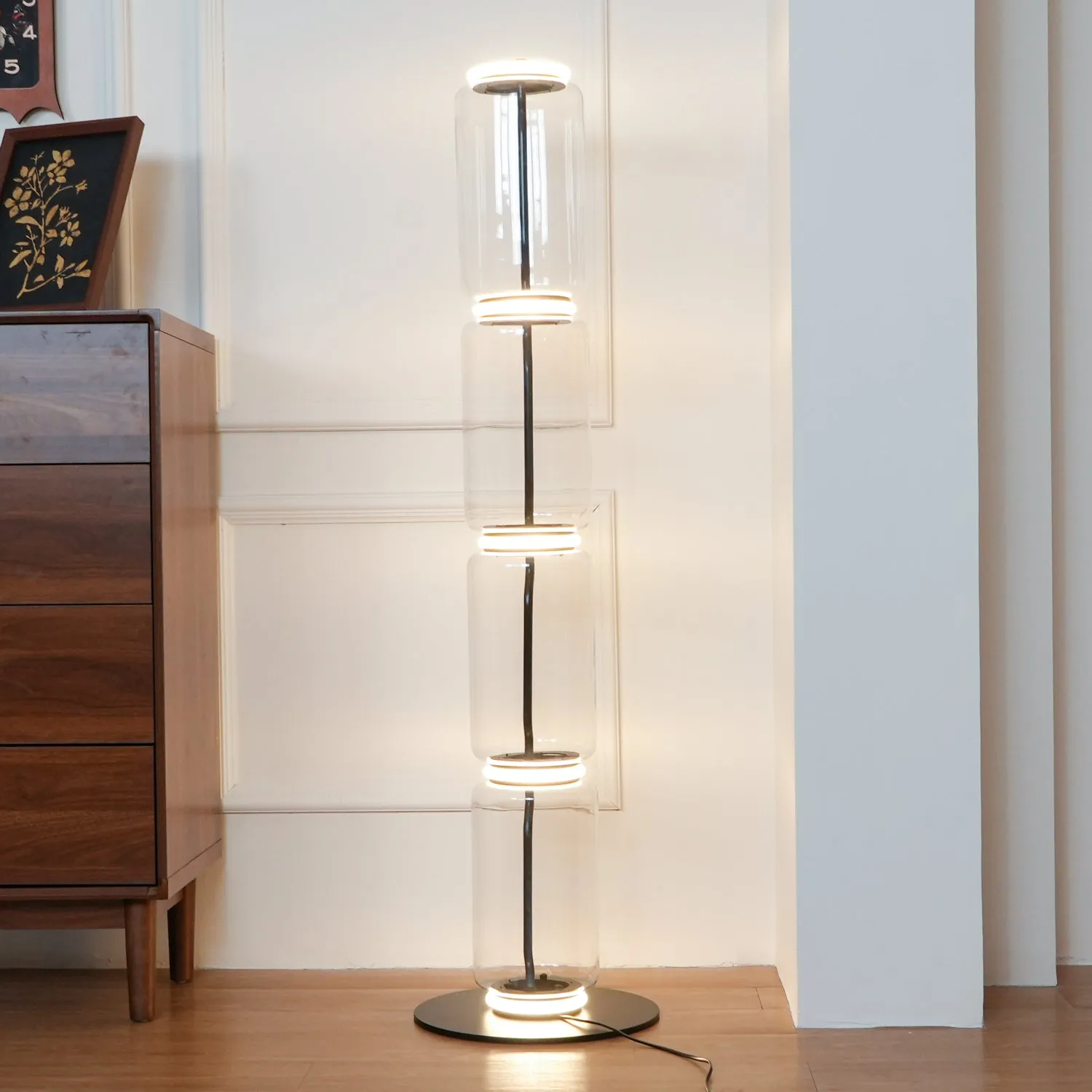 Konstantin Glass Floor Lamp