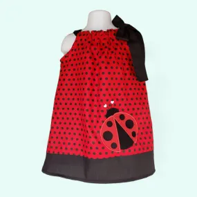 Ladybug Pillowcase Girls dress, Ladybug Pillowcase Dress,  Girls Dress, Pillowcase Girls Dress,  Birthday Girl Dress