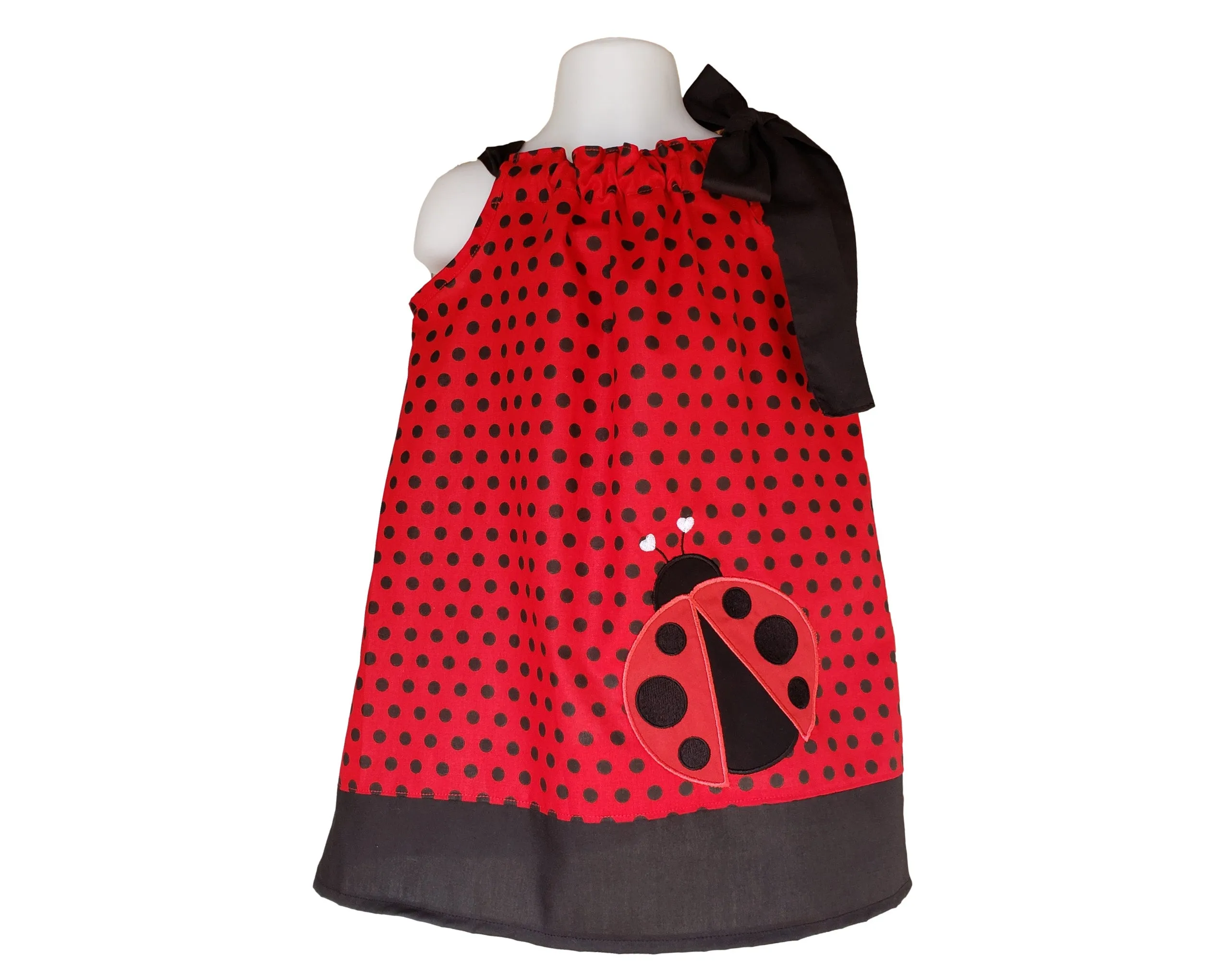 Ladybug Pillowcase Girls dress, Ladybug Pillowcase Dress,  Girls Dress, Pillowcase Girls Dress,  Birthday Girl Dress