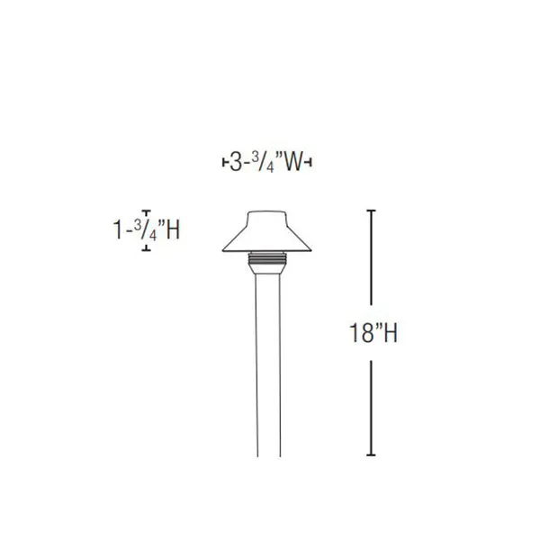 Lightcraft Outdoor Natural Bronze Bella 3 Path Light 12V Stake Included