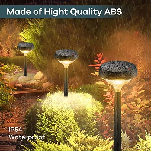 Linkind Solar Pathway Lights Outdoor 8 Pack, Solar Lights Outdoor, Warm White Solar Path Lights Waterproof, Solar Lights Landscape Lights for Patio Walkway Yard Driveway Backyard Christmas Decoration