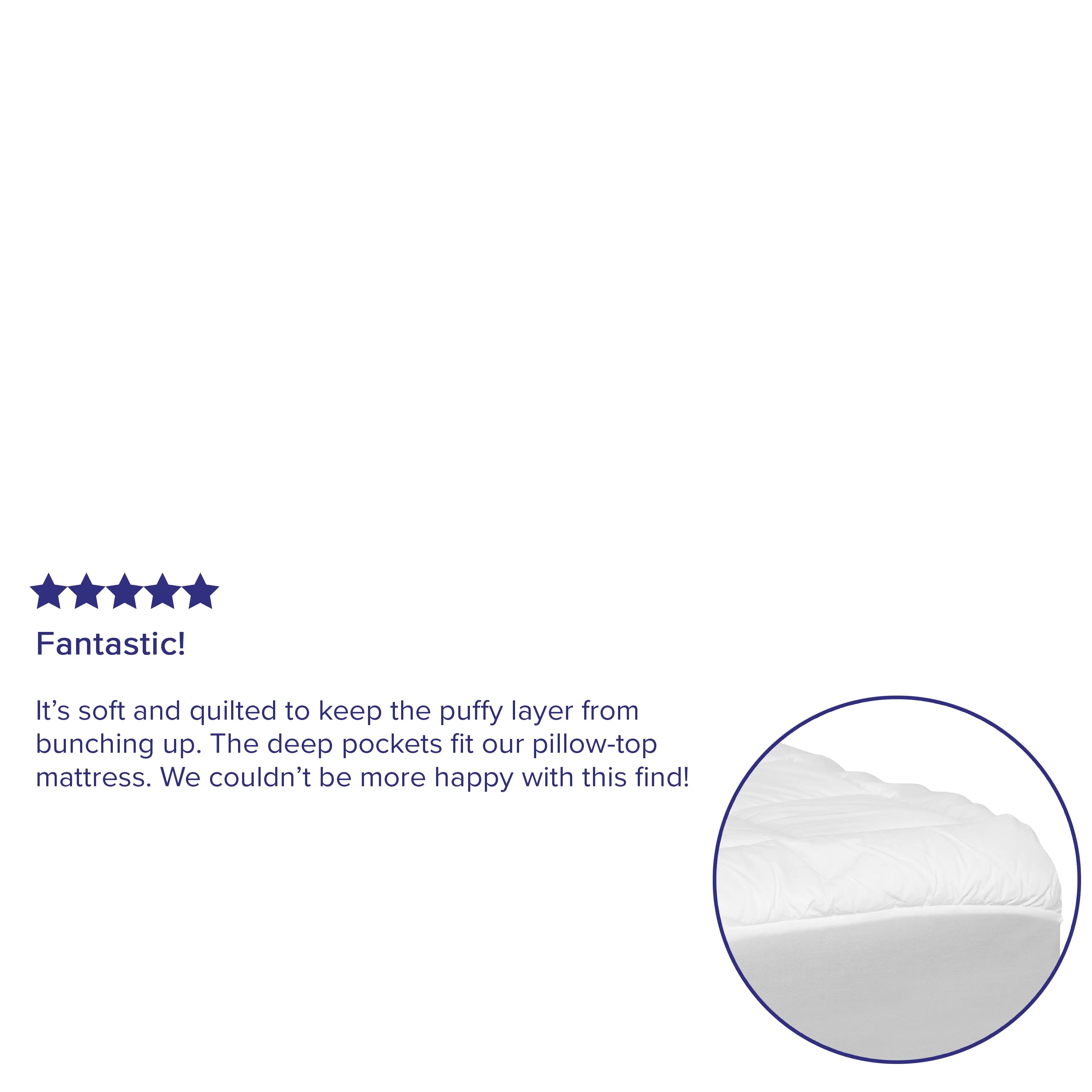 Mattress Pad - White - Queen RF-REM-09-Q-GG