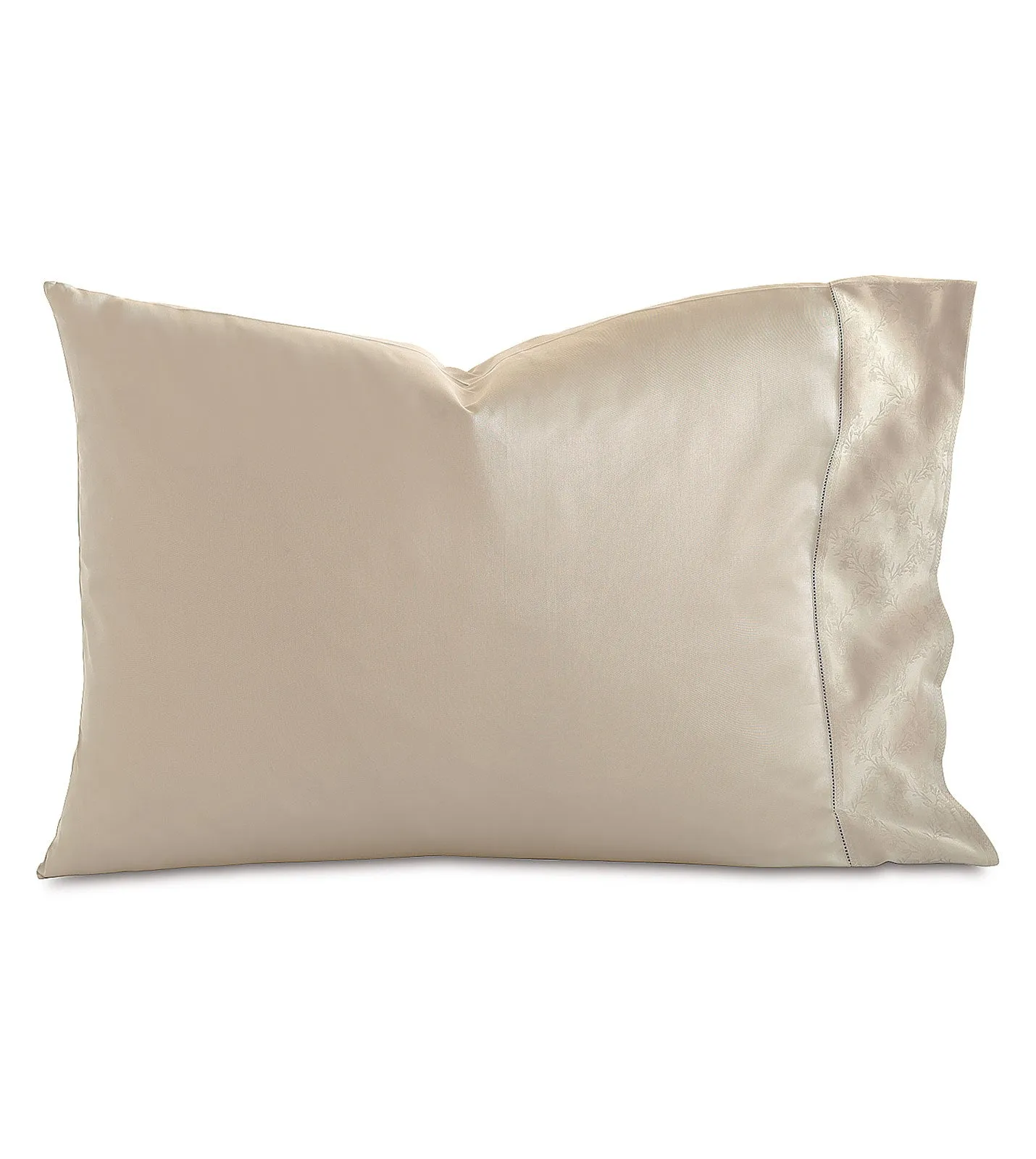 Millefleur Floral Border Pillowcase in Sable