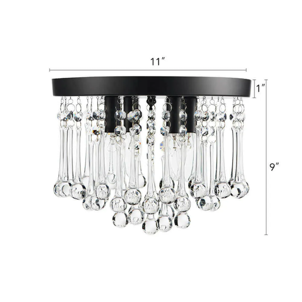 Modern Decorative 4 Light Droplet Hanging Chandelier