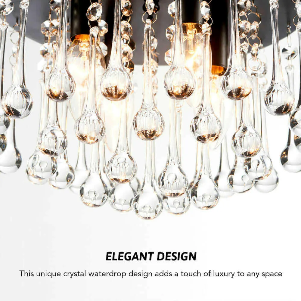 Modern Decorative 4 Light Droplet Hanging Chandelier