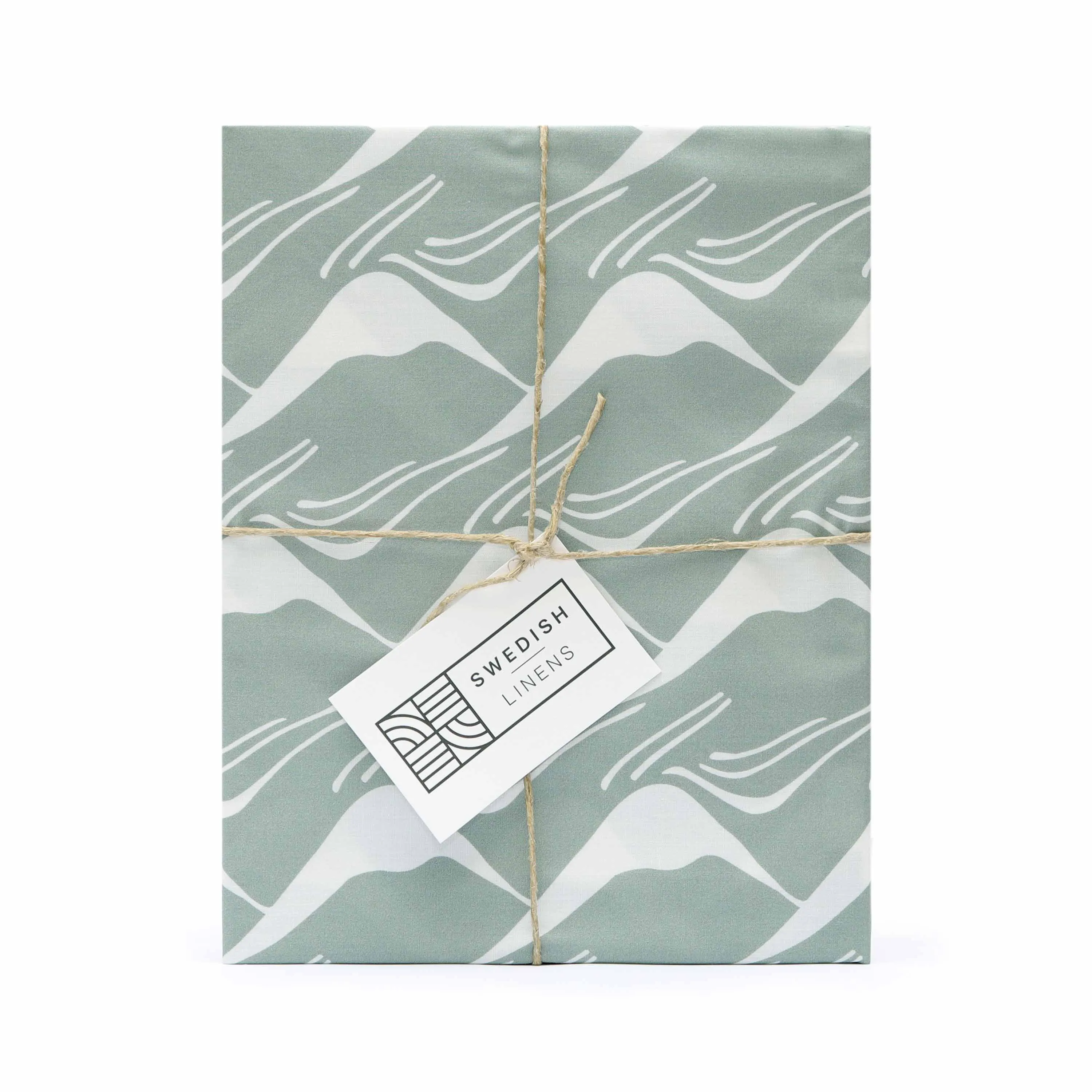 MOUNTAINS | Glacier green | Pillowcase | 60x70cm / 23.6x27.5"