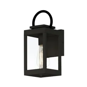 Nassau VX 1-Light Outdoor Wall Lantern, Black or White / Black