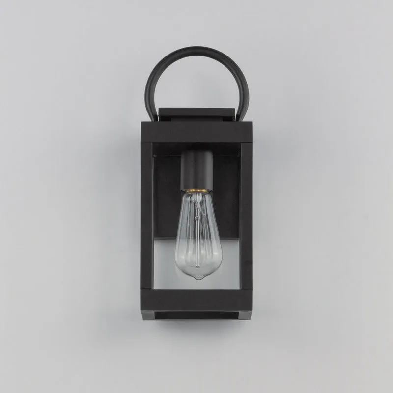 Nassau VX 1-Light Outdoor Wall Lantern, Black or White / Black