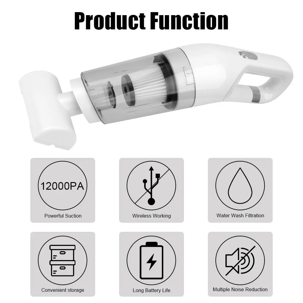 (Net) Portable portable wireless handheld cleaner mini vacuum cleaner, vacuum cleaning car / JB-168