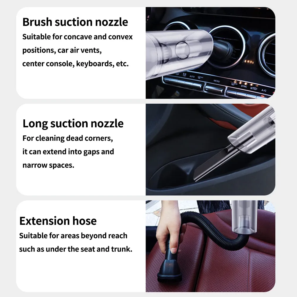 (Net) Portable portable wireless handheld cleaner mini vacuum cleaner, vacuum cleaning car / JB-168