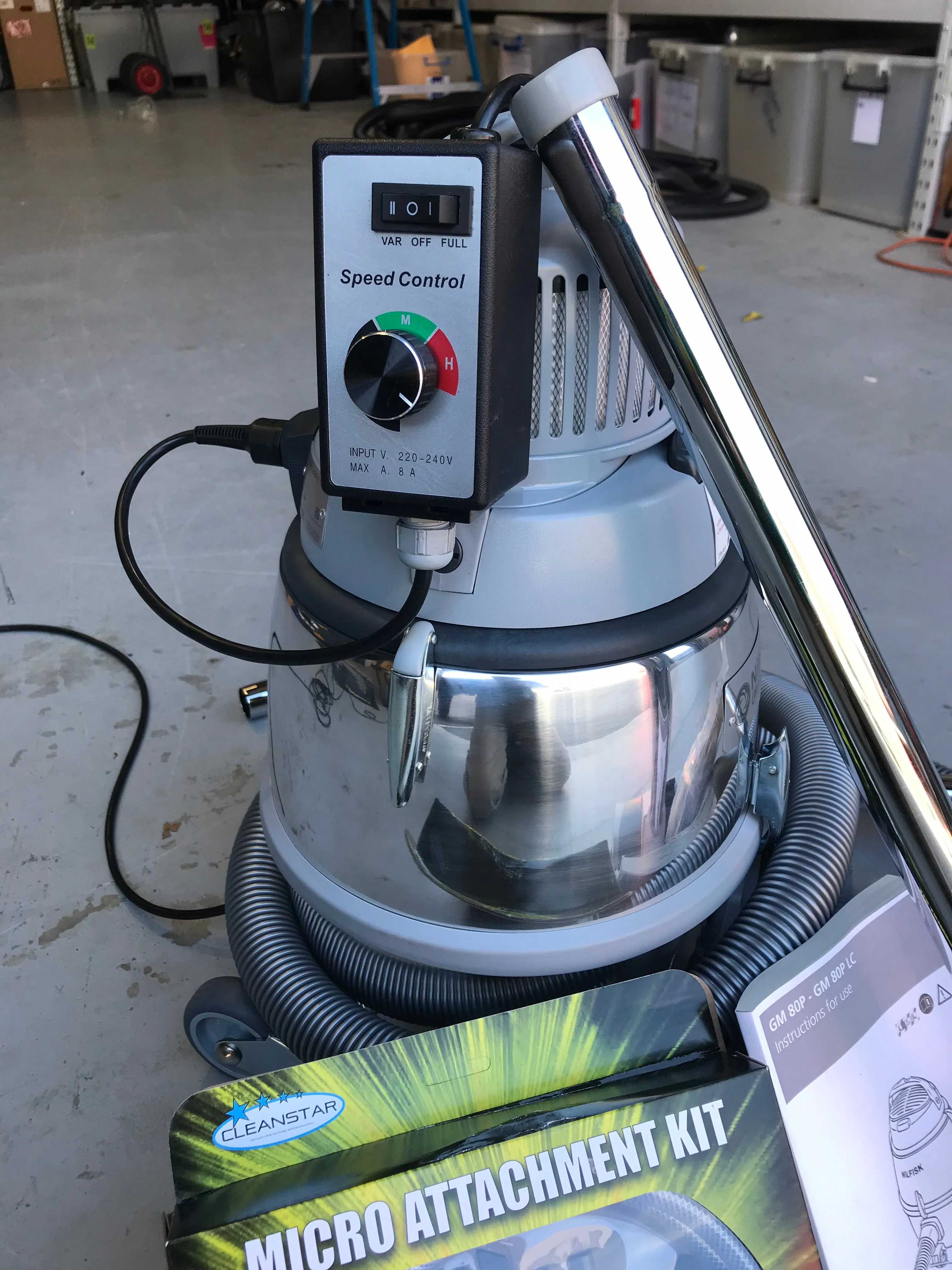 Nilfisk GM80 Museum HEPA Filtered Precisely Controlled Vacuum Cleaner