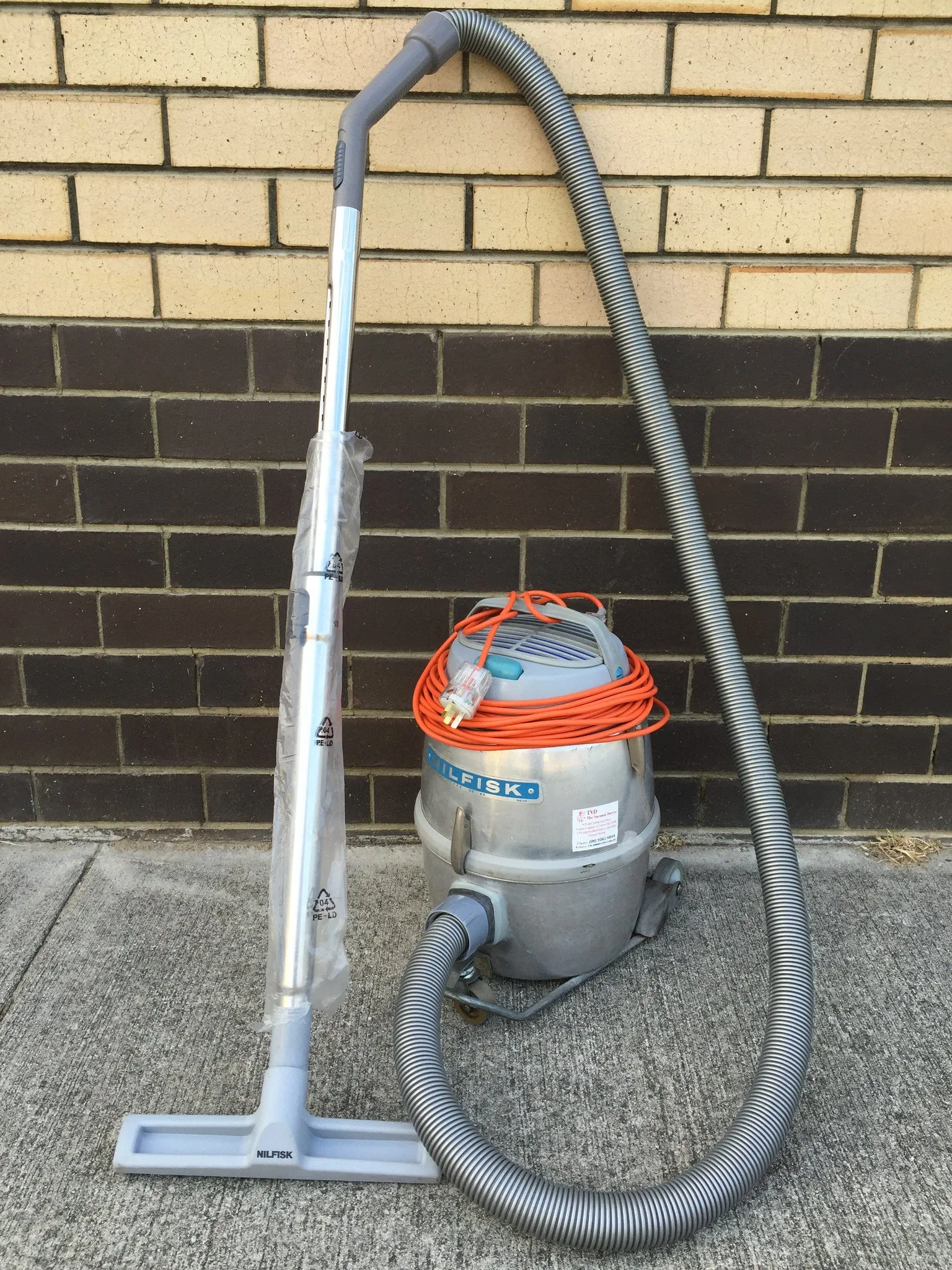 Nilfisk GM80B Iconic Polished Aluminium Commercial Vacuum Cleaner