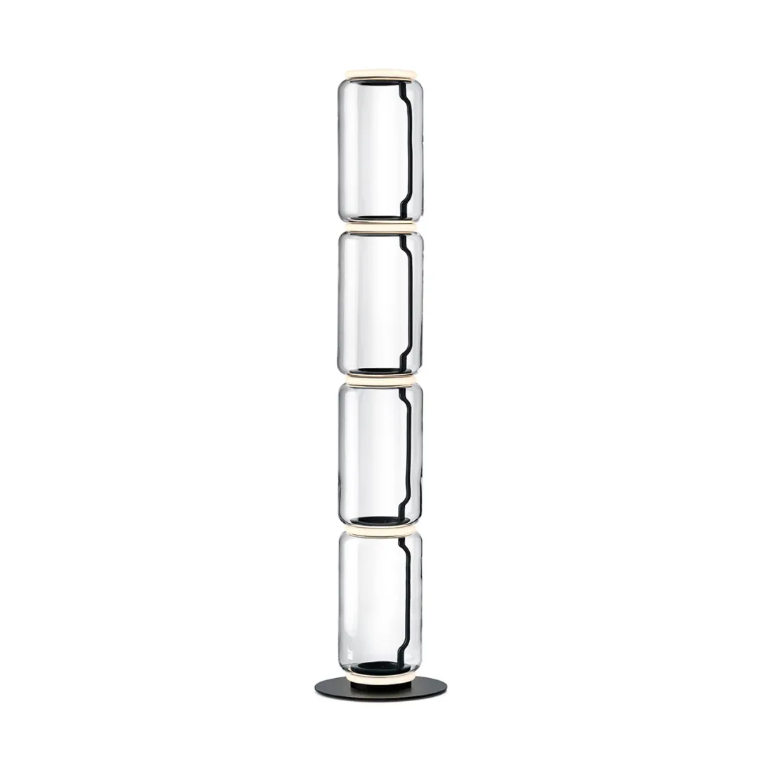 Noctambule LED Dimmable Floor Lamp - Short Cylinders With Small Base