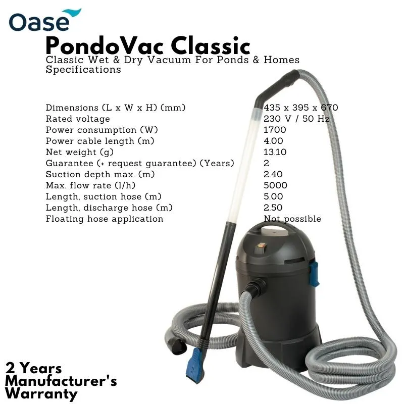 OASE PondoVac Classic Pond vacuum cleaner