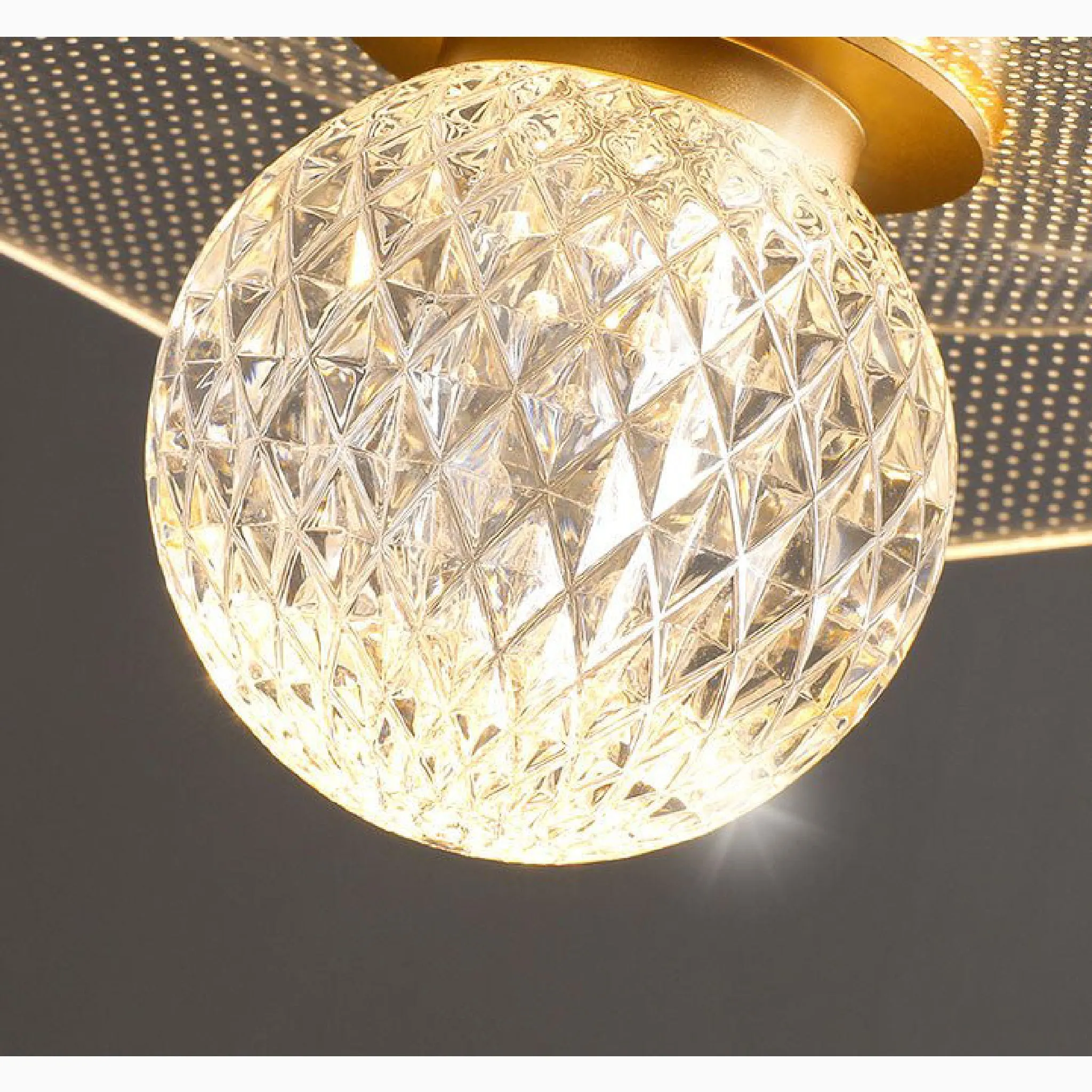 Perinaldo | Gold Crystal Ball Lamp for Restaurant