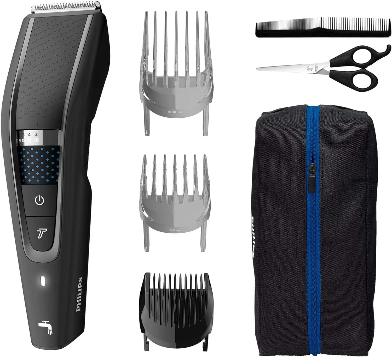 Philips HC5632/15 Series 5000 Hair Clippers with Soft Case and Barber Kit