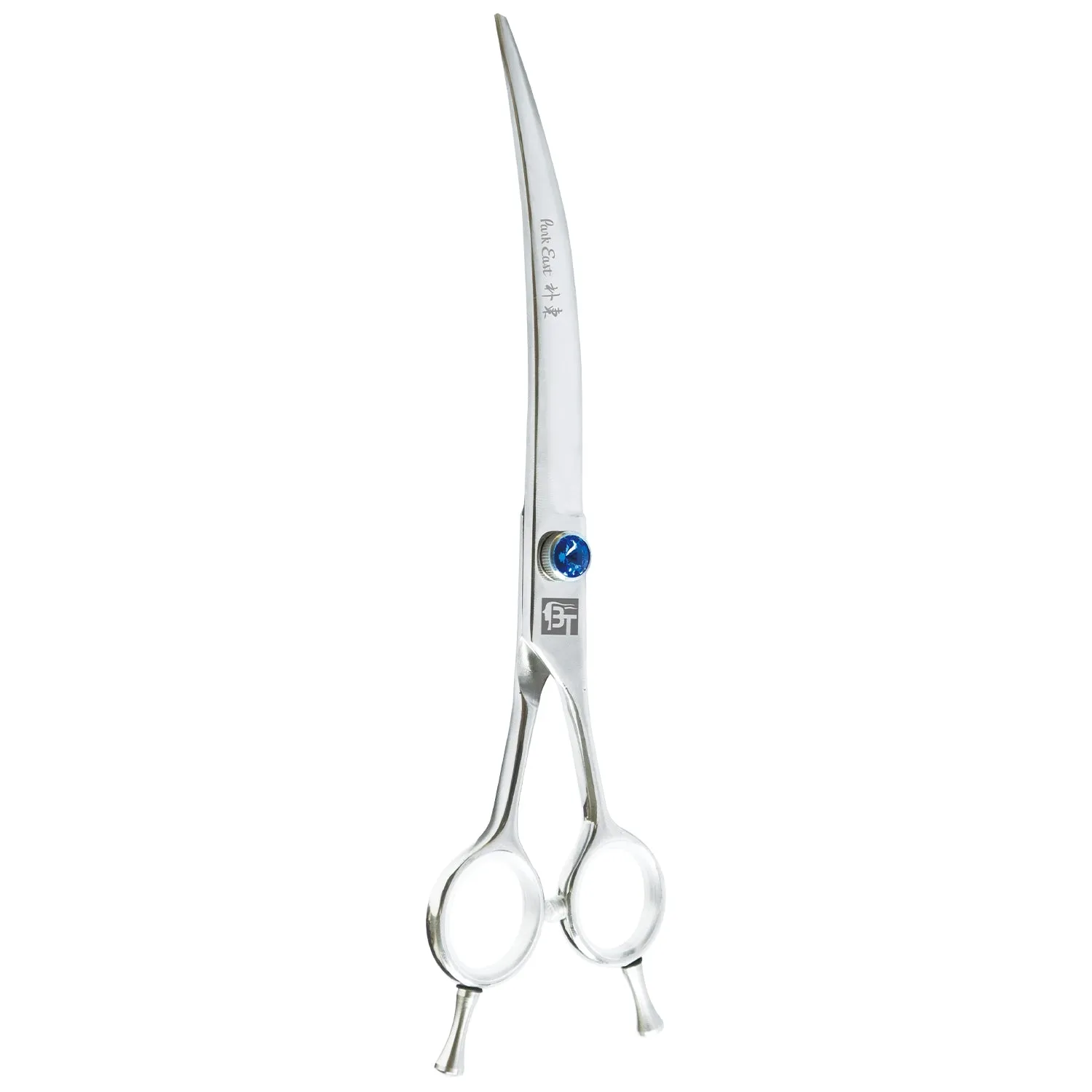 Professional 8" Curved Black Scissors (6CR Steel)