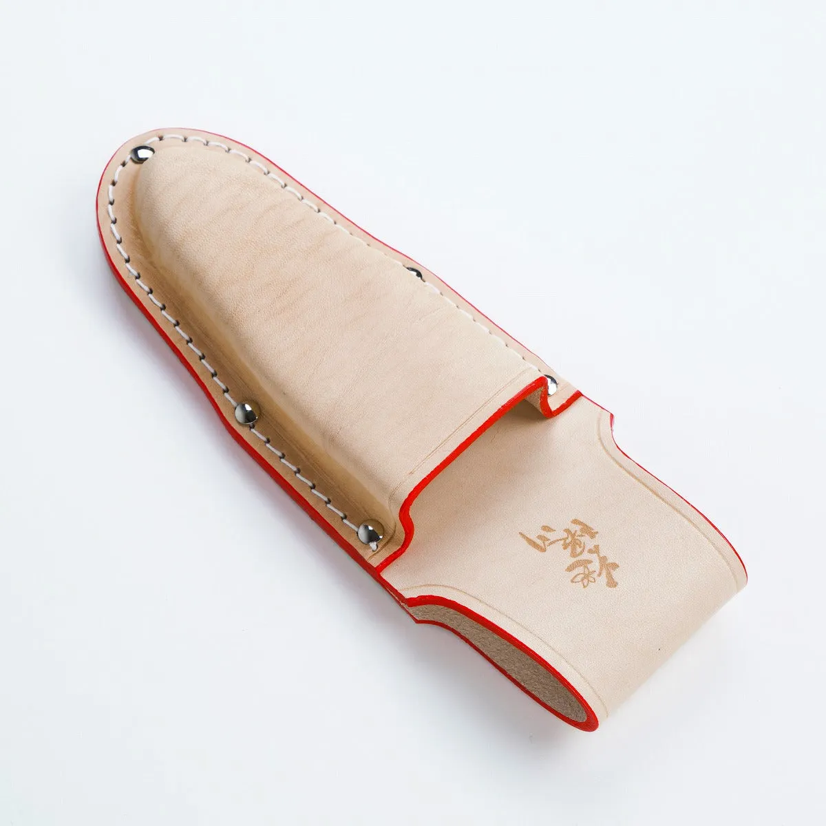 "HANAKUMAGAWA" Straight Leather Case for Pruning Scissors