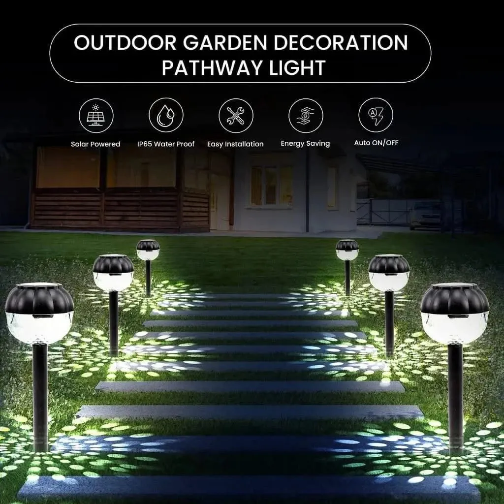 Renewed Homehop Solar Led Lights For Home Garden Outdoor Decoration Lamps Waterproof Path Lights (Rgb)