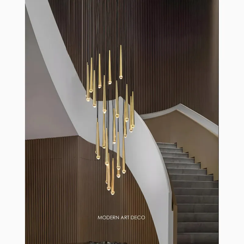 Rimplas | Stylish Minimalistic Long Ceiling Chandelier