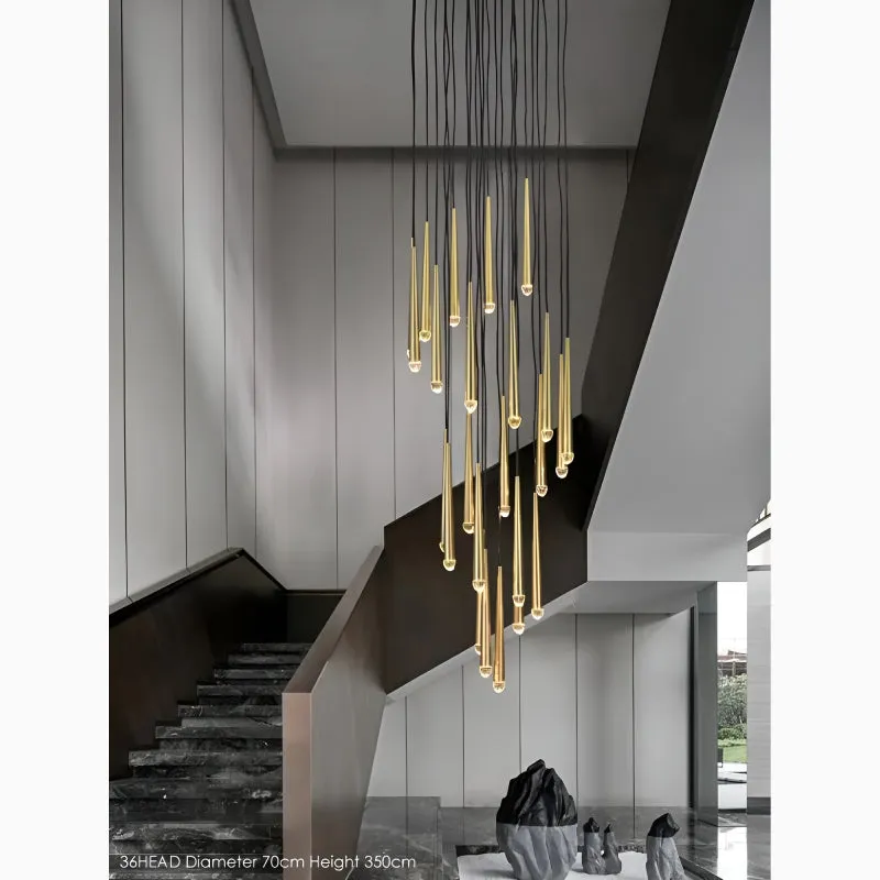 Rimplas | Stylish Minimalistic Long Ceiling Chandelier