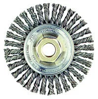 Roughneck Stringer Bead Wheel, 4 in D x 3/16 W, .02 Stainless Wire, Retail Pack