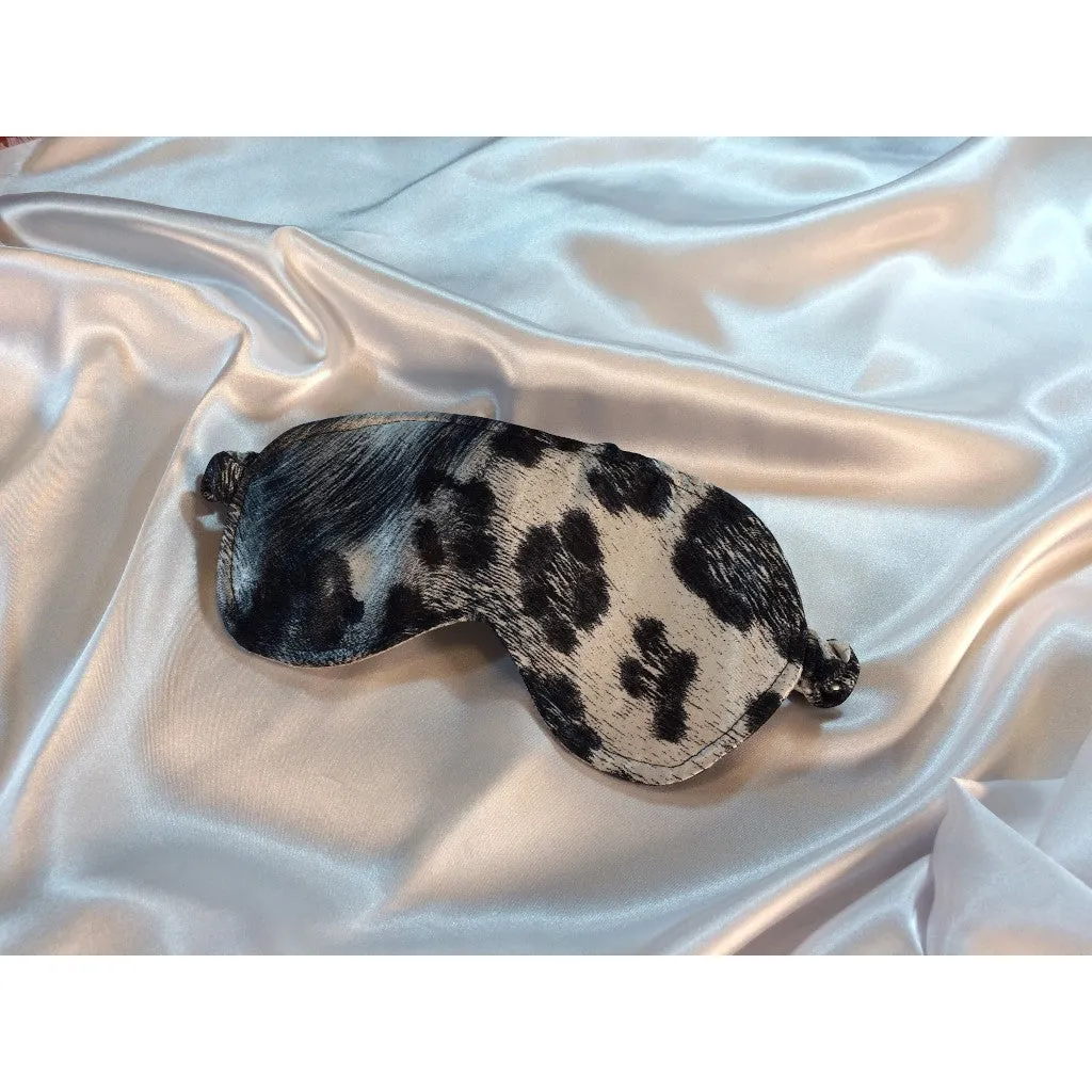 Satin Pillowcases, Leopard and Cheetah Print in Gray, White, Black.