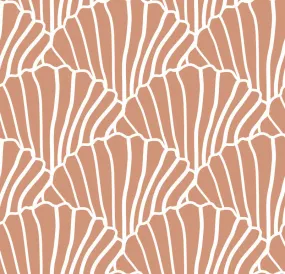 SEASHELLS | Terracotta pink | Pillowcase | 40x80cm / 15.7x31.5"