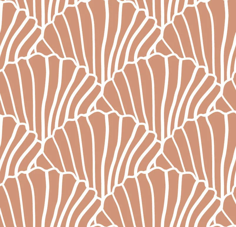 SEASHELLS | Terracotta pink | Pillowcase | 40x80cm / 15.7x31.5"