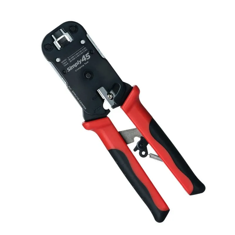 SIMPLY45 S45-C100: RJ45 Crimp Tool for all S45 UTP & STP Pass-Through & Standard Connectors