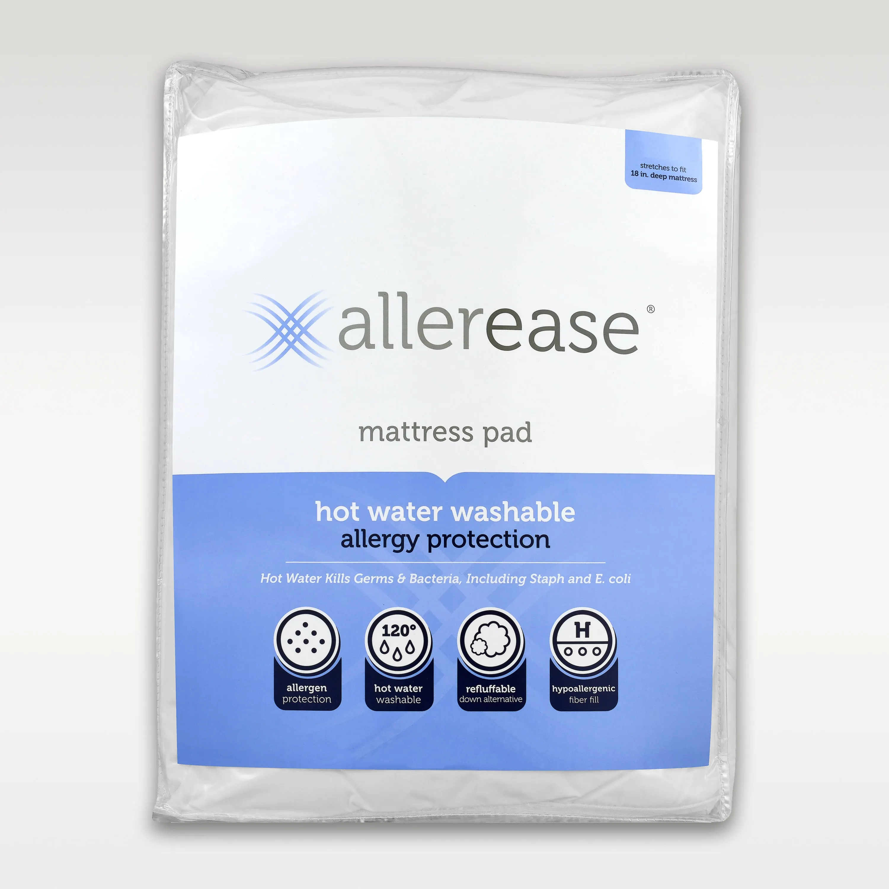 Soft Quilted Mattress Pad Hot Water Washable