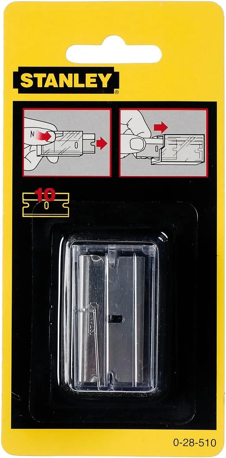 Stanley 28-510 10-Pack of Single Edge Razor Blades